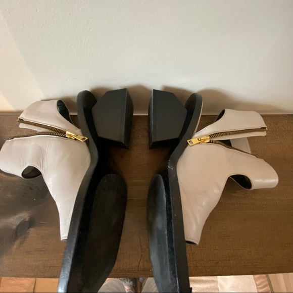 Marni White Open-Toe Ankle Boots - Picture 4 of 5